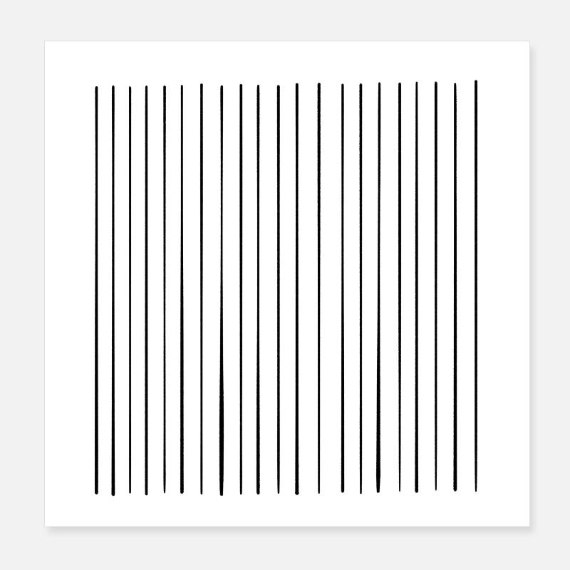 Kunst / Linien Poster 20x20 cm