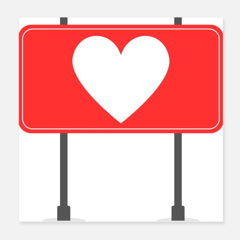 Love Panel Poster 8" x 8" (20x20 cm)