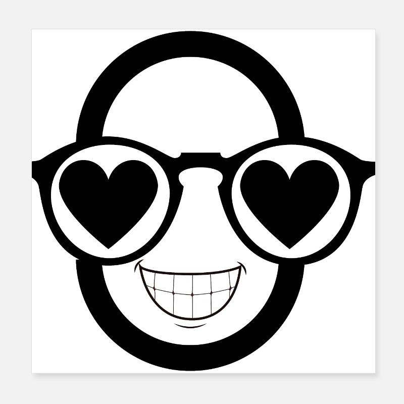 Man in love Poster 8" x 8" (20x20 cm)