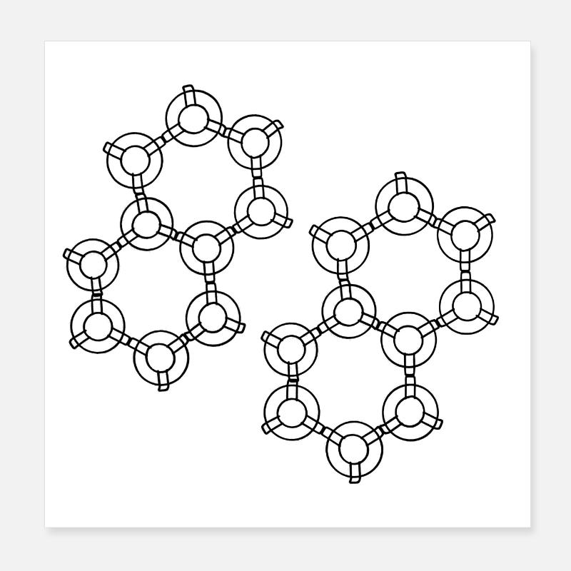 Hexa-Design Poster 20x20 cm