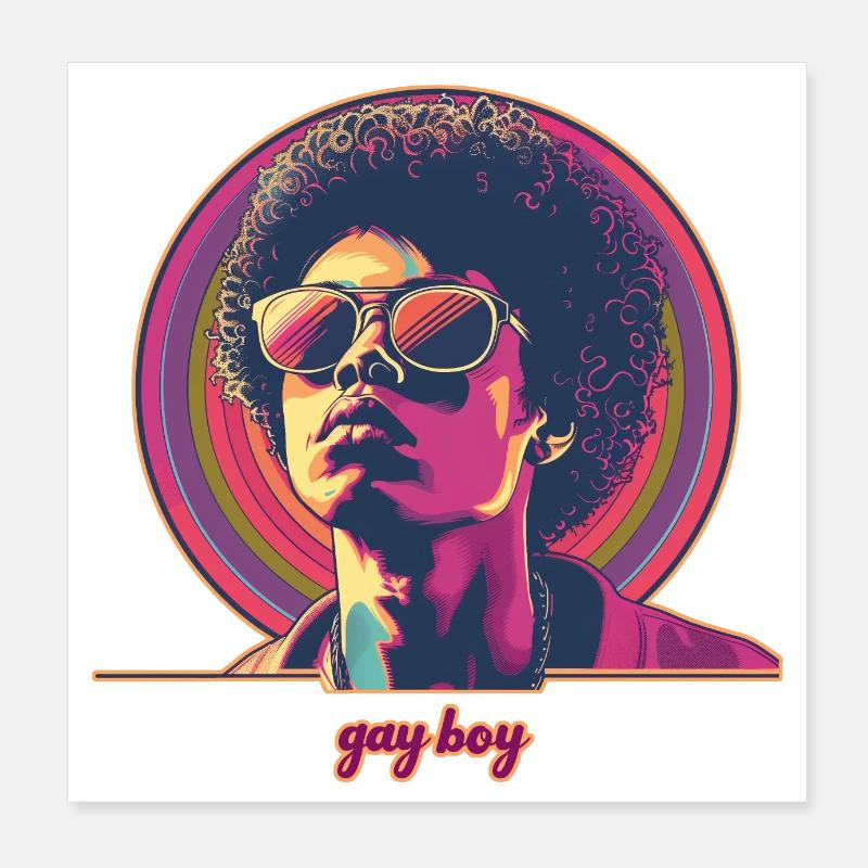 Schwuler Junge 2 Poster 20x20 cm