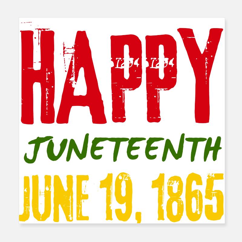 Juneteenth brise toutes les chaînes depuis 1865 Poster 20 x 20 cm