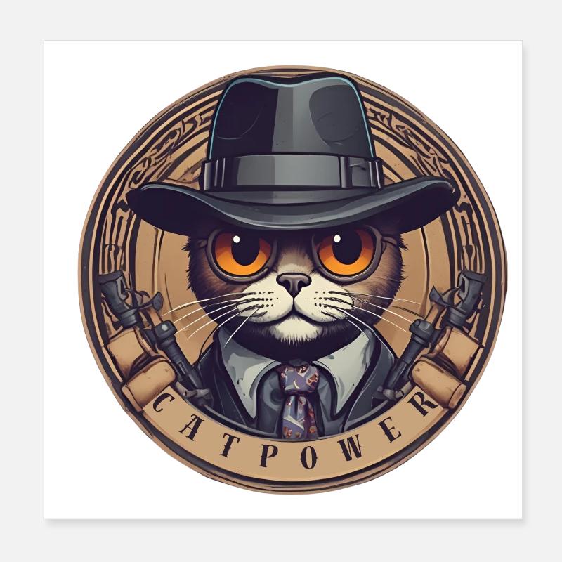 CatPower Poster 8" x 8" (20x20 cm)