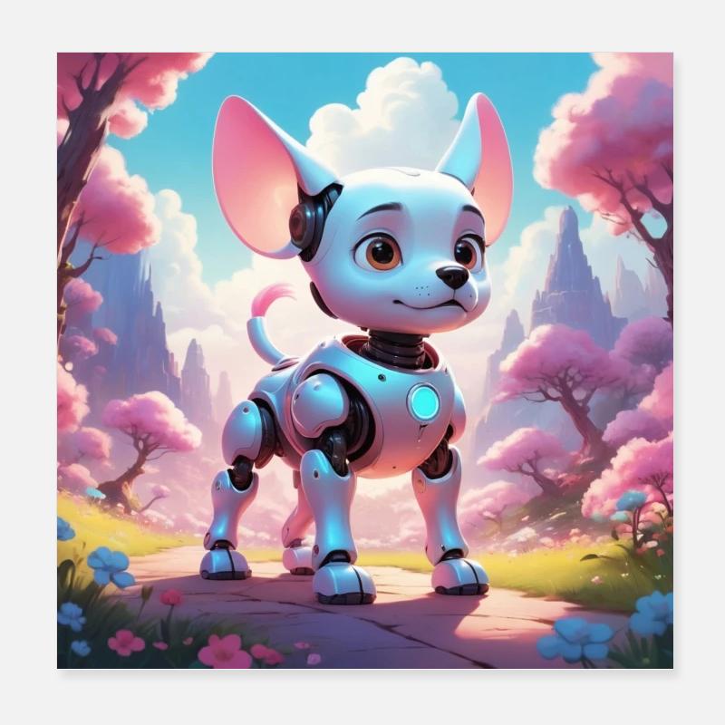 Robodog Poster 20 x 20 cm