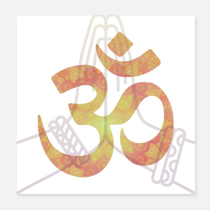 Aum Poster 20x20 cm