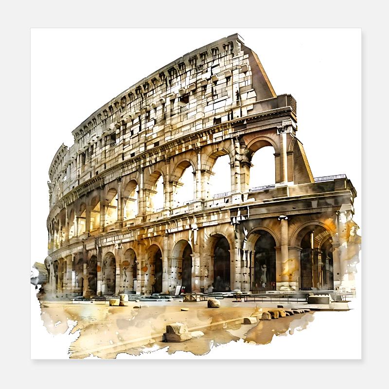 Each landmark has its own meaning. Poster 8" x 8" (20x20 cm)