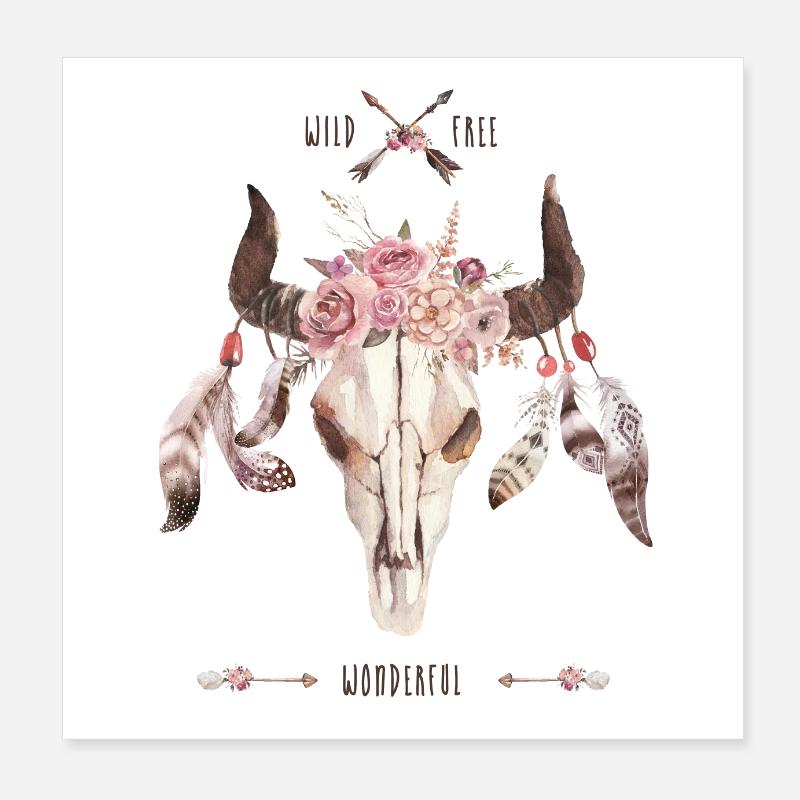 Wild, frech, wunderbar Poster 20x20 cm