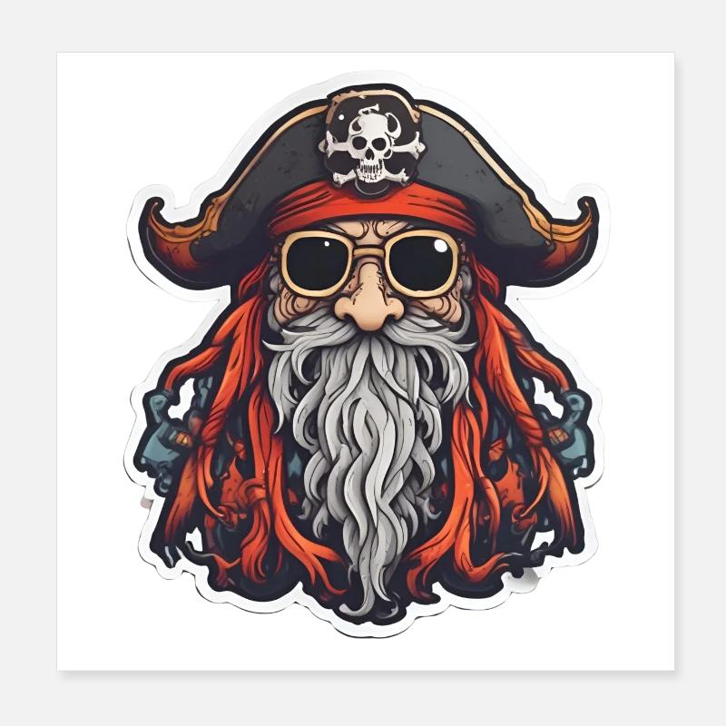 LOGO PIRATE 4 Poster 20 x 20 cm
