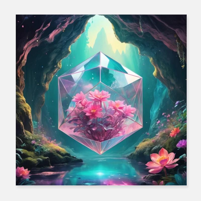 Magic Cave Poster 8" x 8" (20x20 cm)