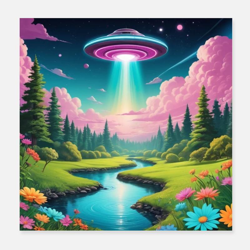 OVNI Poster 20 x 20 cm
