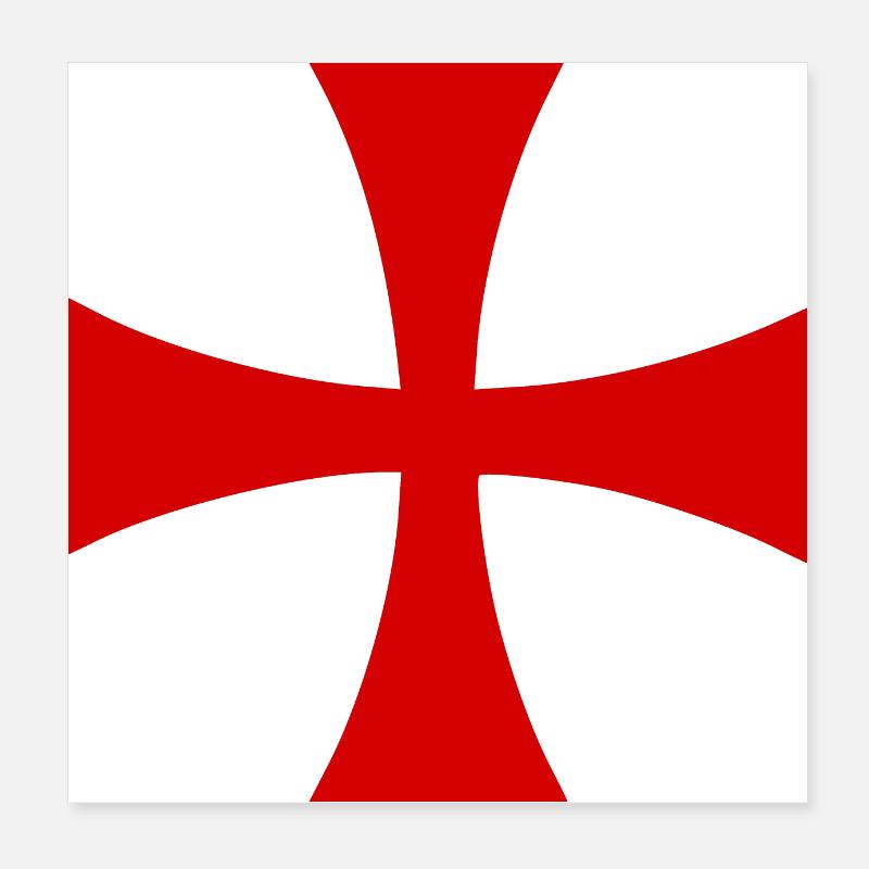 Jerusalem Cross Jerusalem Cross Poster 8" x 8" (20x20 cm)