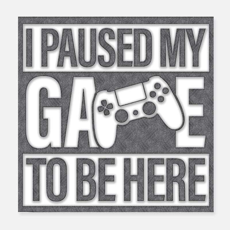 Gamer Game Play Online Computer Gaming Arcade Neon Poster 8" x 8" (20x20 cm)