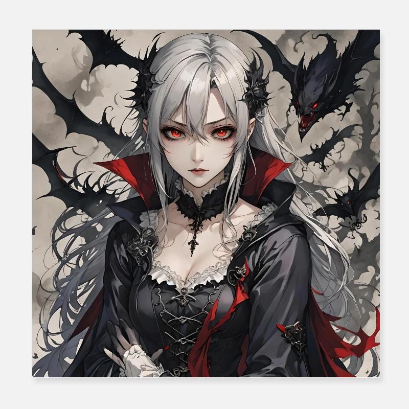 Vampirmaid Poster 20x20 cm