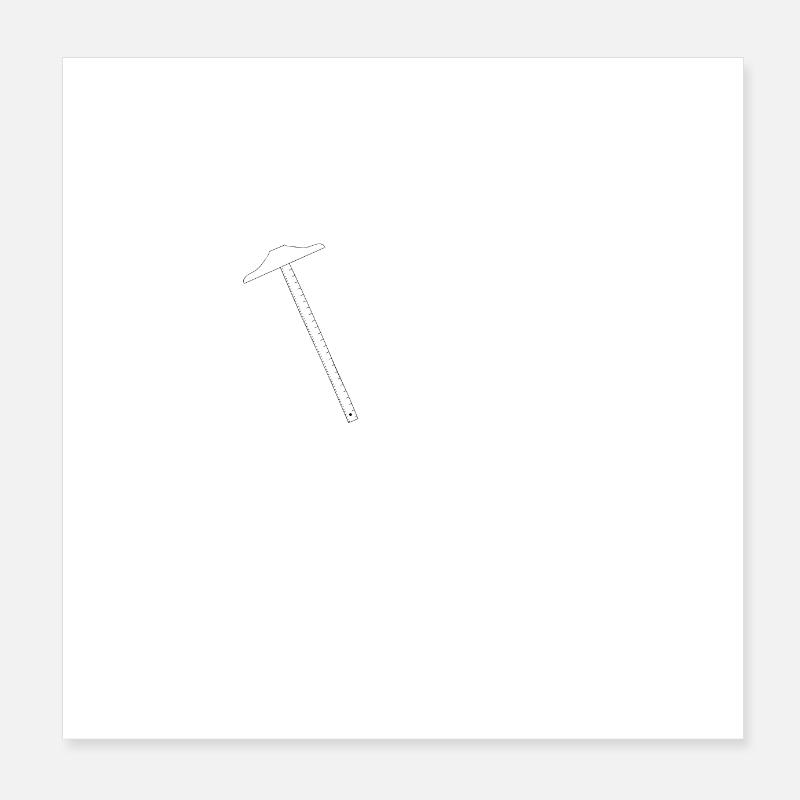 Heartbeat Architecture Poster 8" x 8" (20x20 cm)