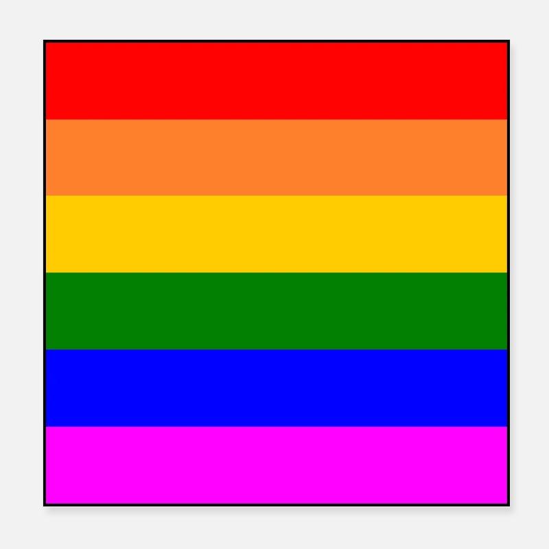 Rainbow Poster 8" x 8" (20x20 cm)