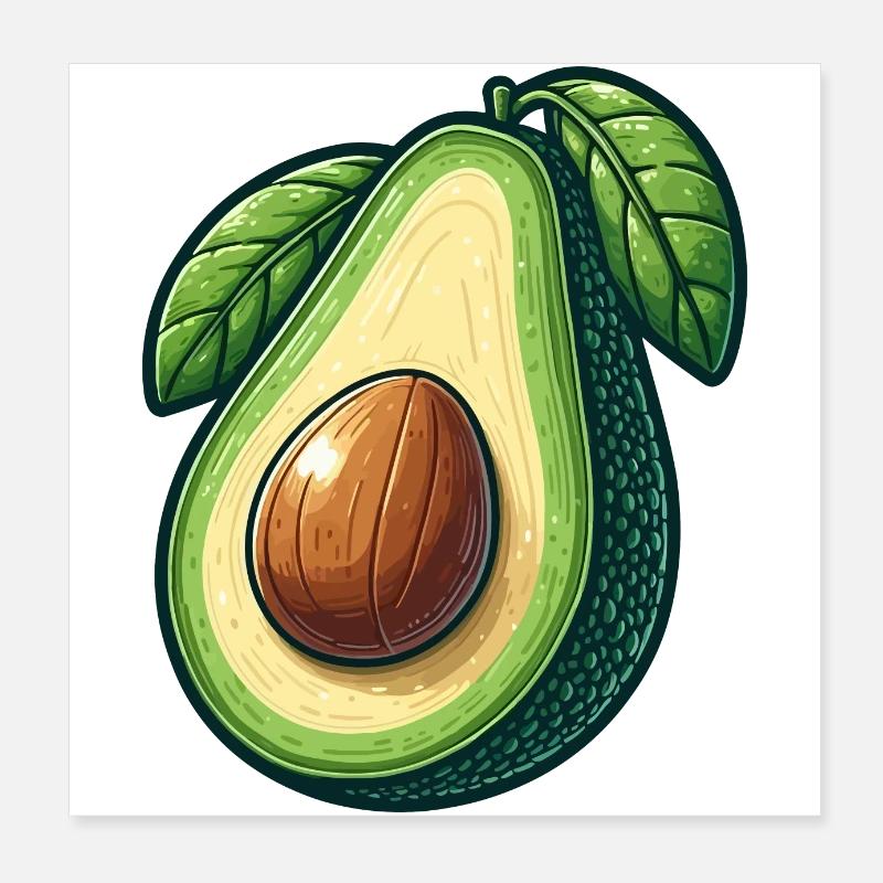Avocat Poster 20 x 20 cm