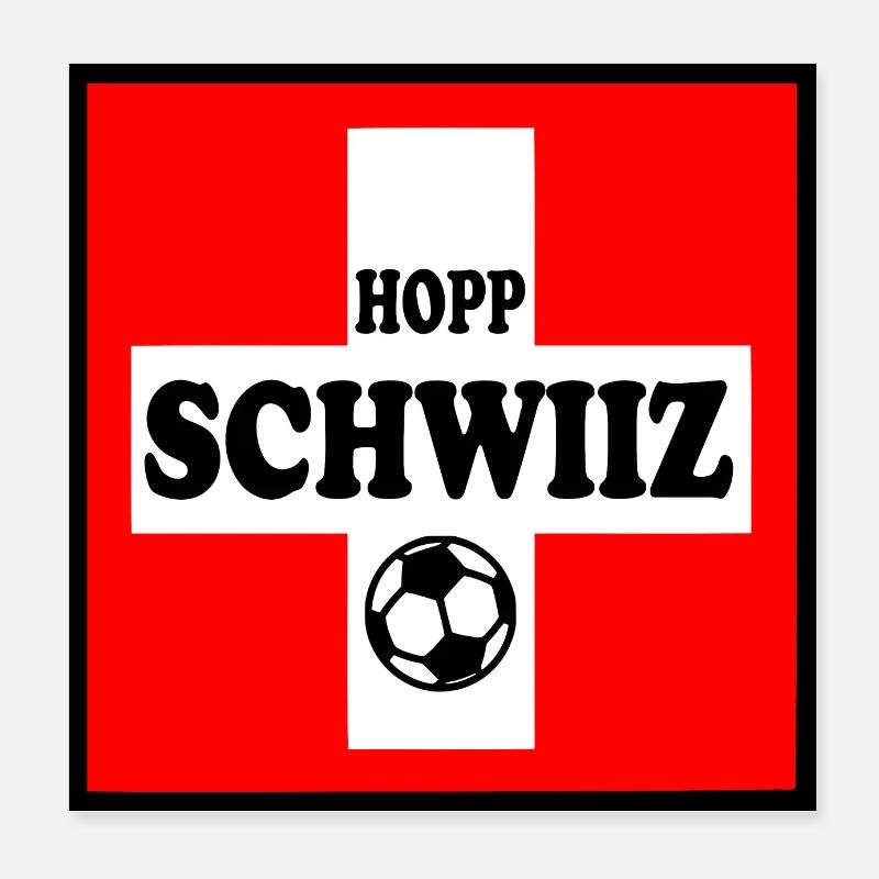 Suisse Poster 20 x 20 cm