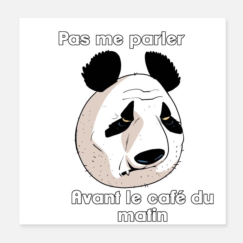 Le café du matin (French version) Poster 8" x 8" (20x20 cm)
