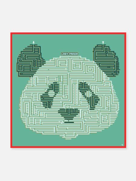 Laby Panda Poster - Poster 8" x 8" (20x20 cm) - white - Front