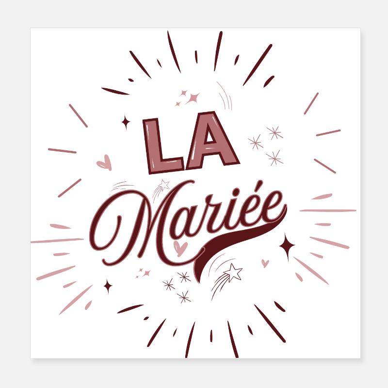 Die Braut Poster 20x20 cm