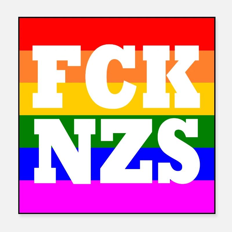 Fck nzs Poster 20 x 20 cm