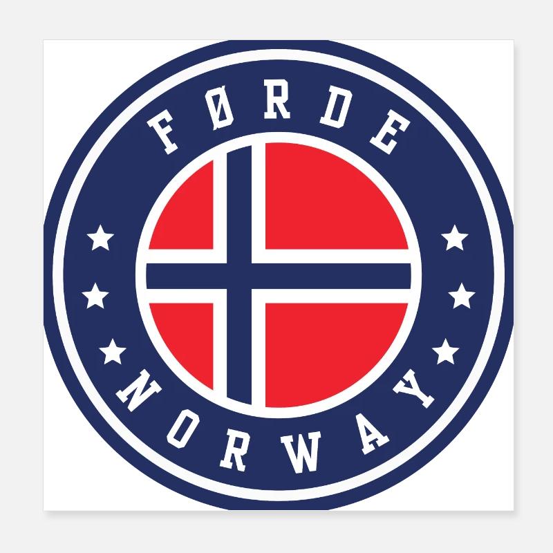 Førde Norway Poster 8" x 8" (20x20 cm)