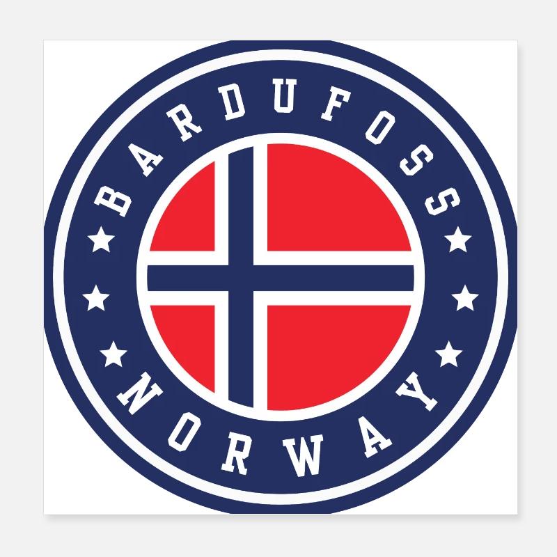 Bardufoss, Norvège Poster 20 x 20 cm