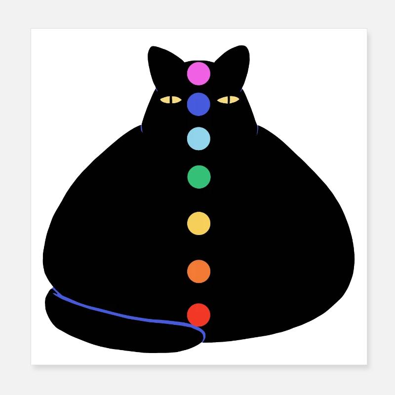 Kra Cat Poster 8" x 8" (20x20 cm)