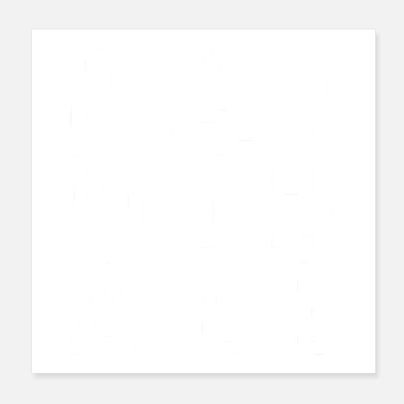 Conception simple de lettres 3x3 pour le paintball Poster 20 x 20 cm