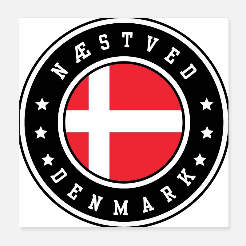 Næstved Danemark Poster 20 x 20 cm