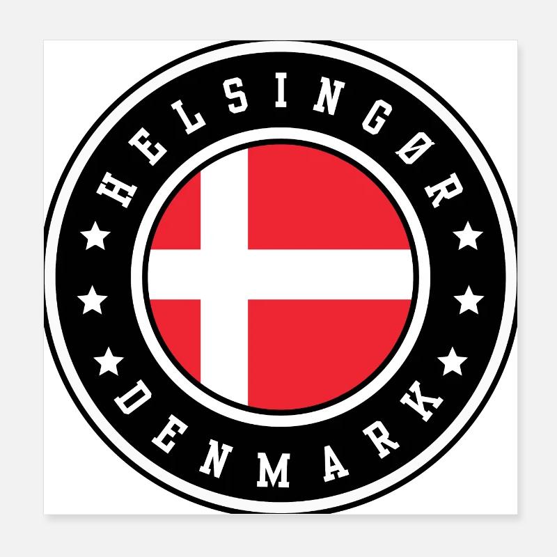 Helsingør (Danemark) Poster 20 x 20 cm