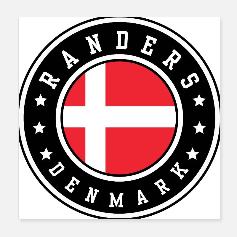 Randers Denmark Poster 8" x 8" (20x20 cm)