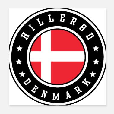 Hillerød, Danemark Poster 20 x 20 cm