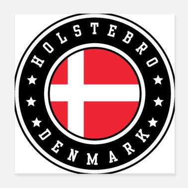 Holstebro, Danemark Poster 20 x 20 cm