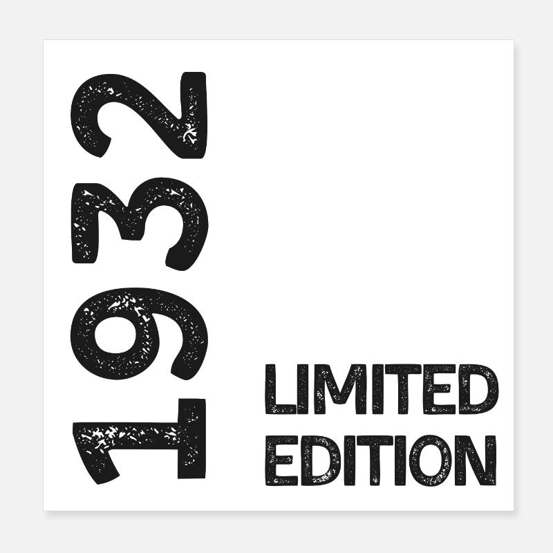 1932 limited edition Poster 8" x 8" (20x20 cm)