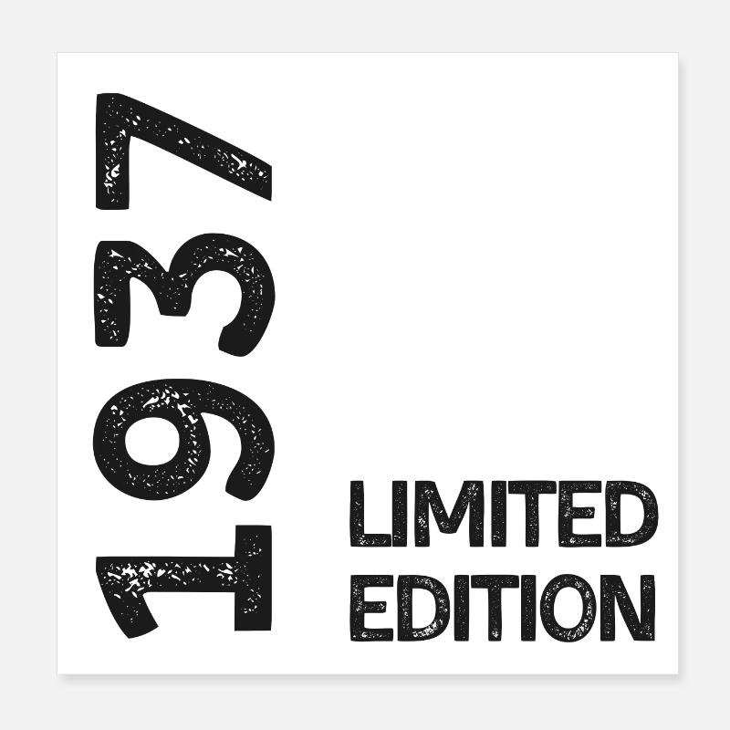 1937 limited edition Poster 20 x 20 cm