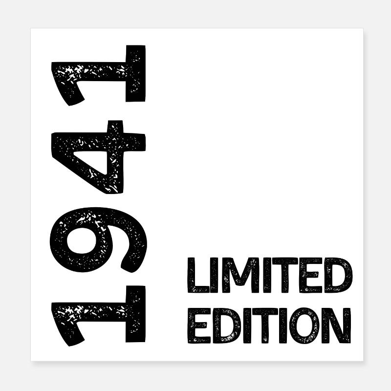 1941 Limitierte Auflage Poster 20x20 cm