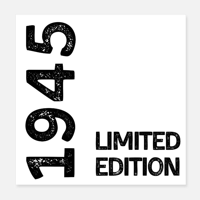 1945 limited edition Poster 20 x 20 cm