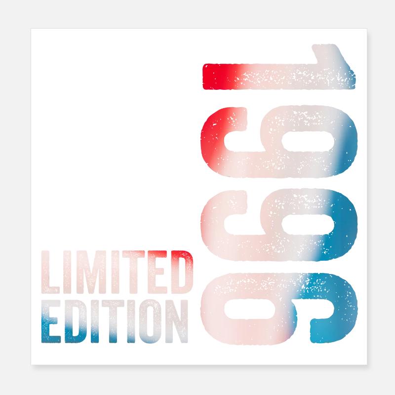 Geburtstagsgeschenk 1996 Limitierte Auflage 1996 Poster 20x20 cm