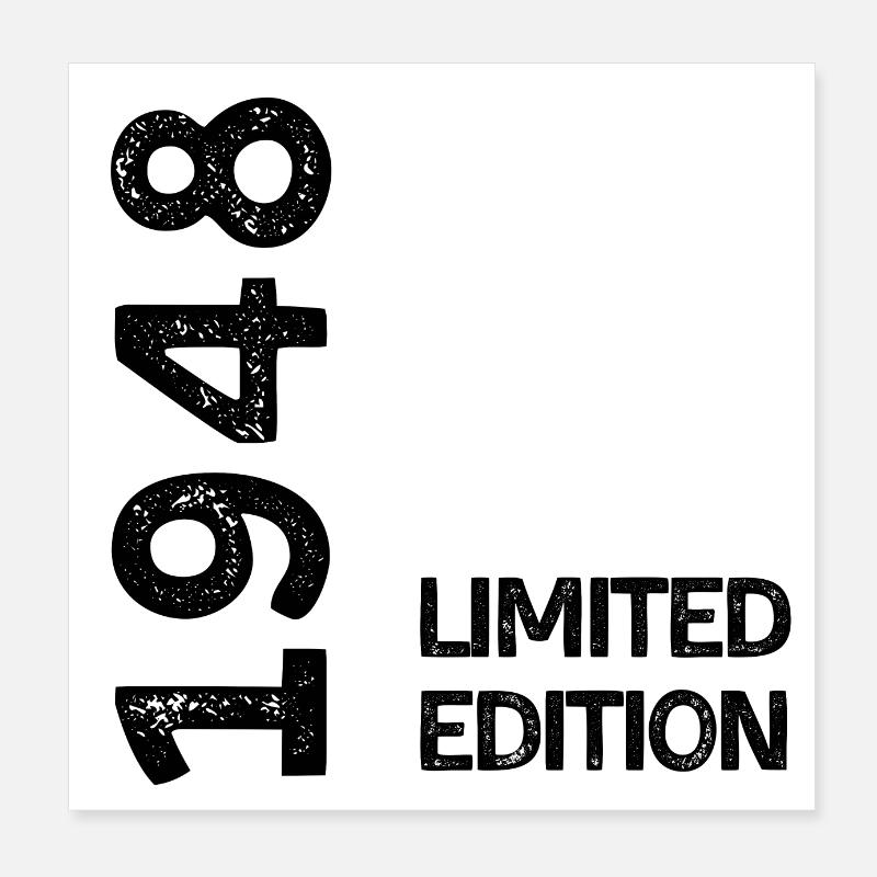 1948 Limitierte Auflage Poster 20x20 cm