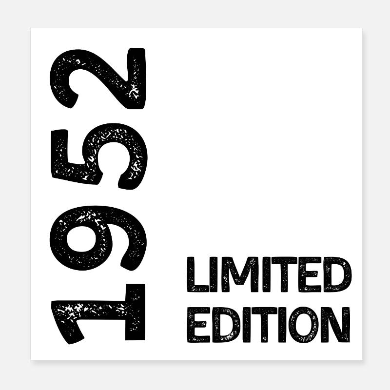 1952 limited edition Poster 20 x 20 cm