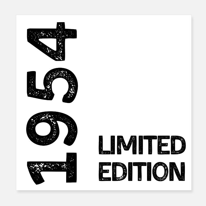 1954 limited edition Poster 8" x 8" (20x20 cm)