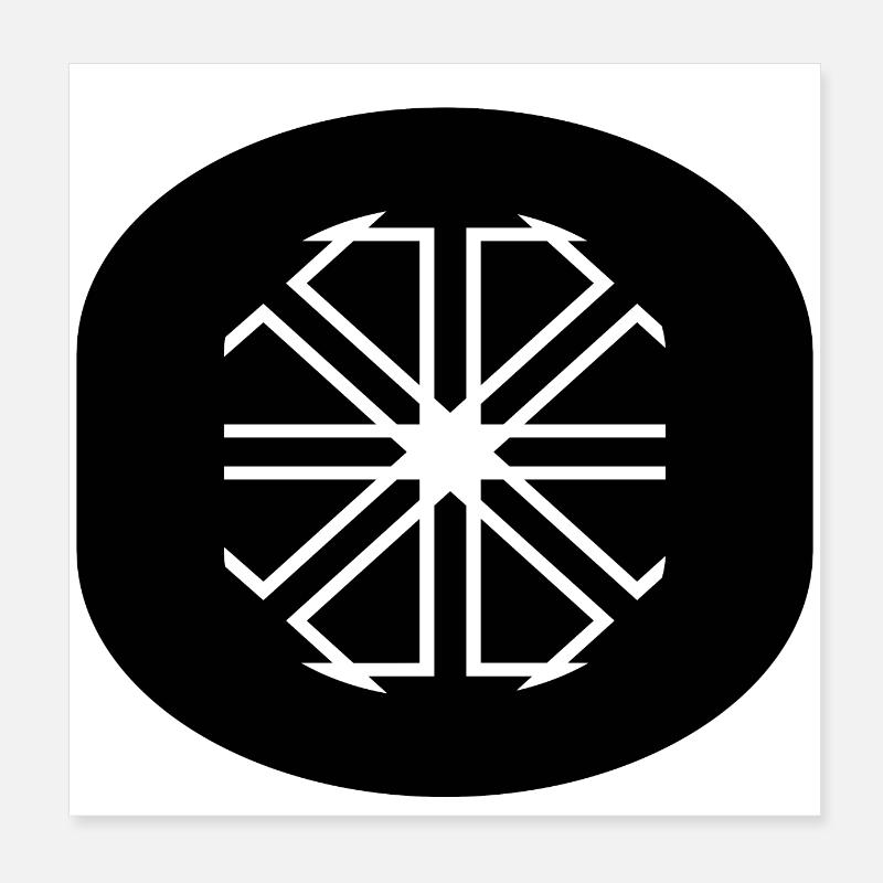 Circular-Decor Poster 8" x 8" (20x20 cm)