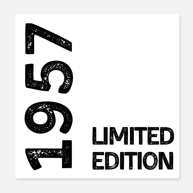 1957 Limitierte Auflage Poster 20x20 cm