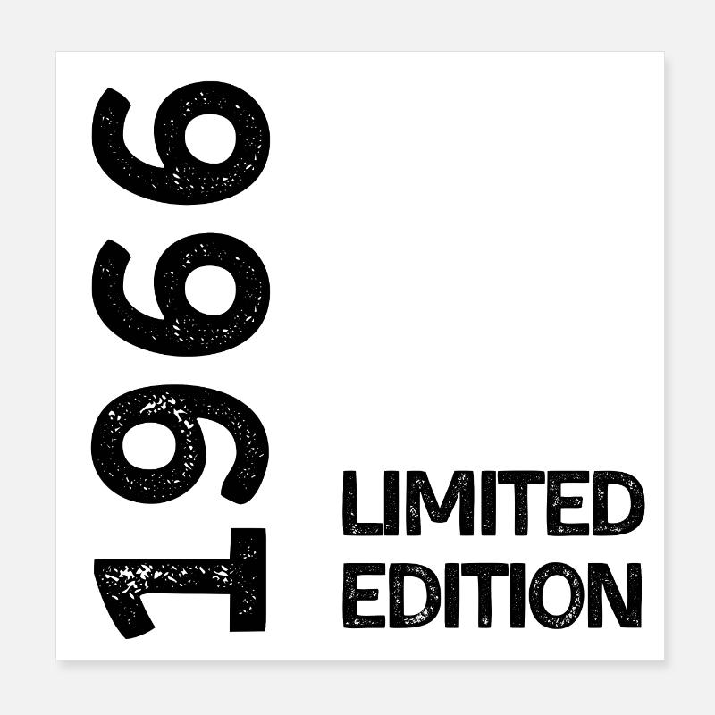 1966 Limitierte Auflage Poster 20x20 cm