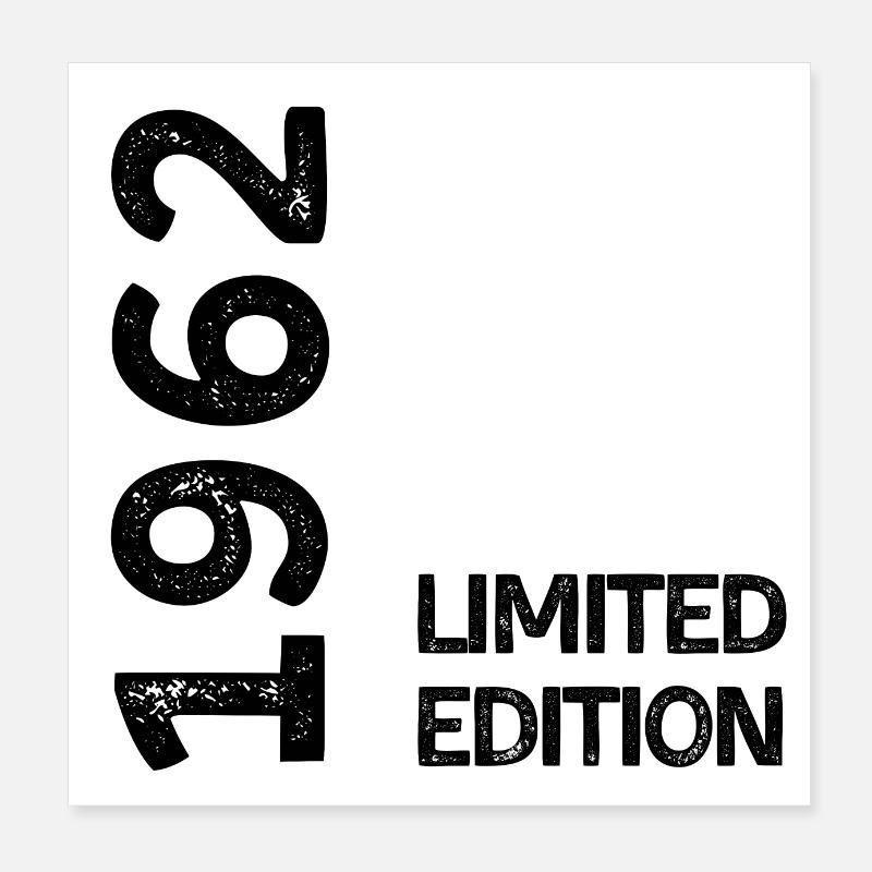 1962 Limited Edition Poster 8" x 8" (20x20 cm)