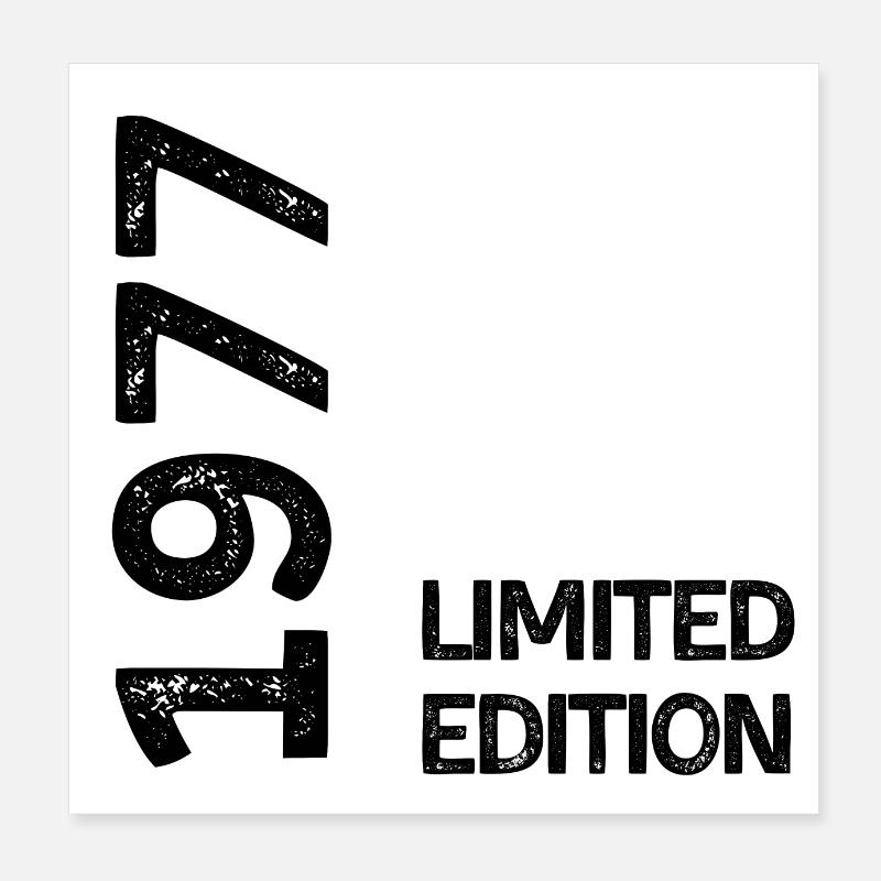 1977 Limited Edition Poster 8" x 8" (20x20 cm)