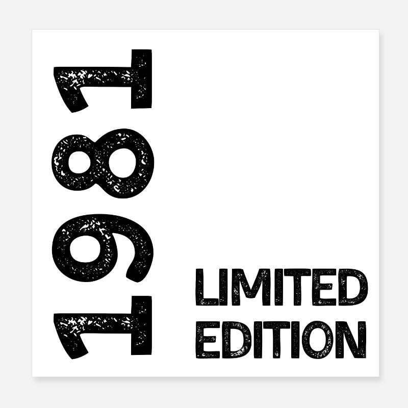 1981 Limited Edition Poster 8" x 8" (20x20 cm)