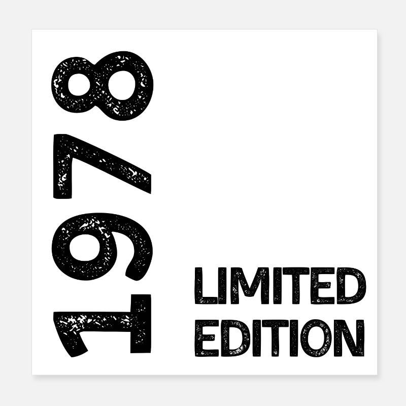 1978 Limited Edition Poster 8" x 8" (20x20 cm)