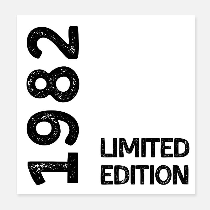 1982 limited edition Poster 20 x 20 cm